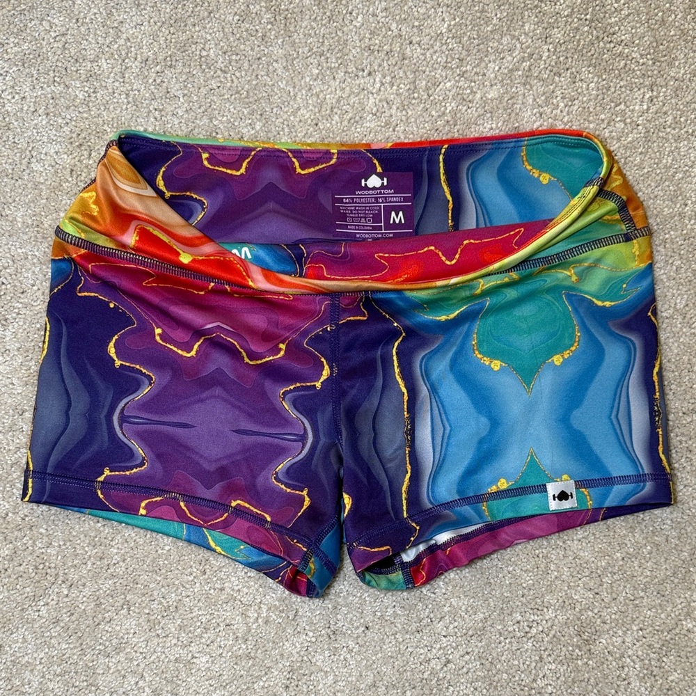 WodBottom M marble 3” inseam shorts
